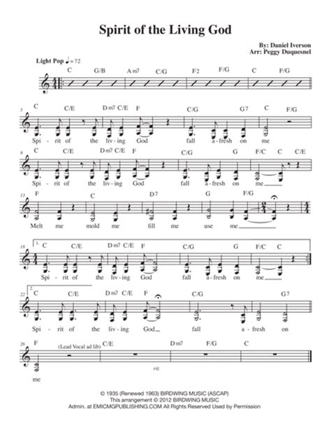 spirit of the living god lyrics|Spirit of the Living God .